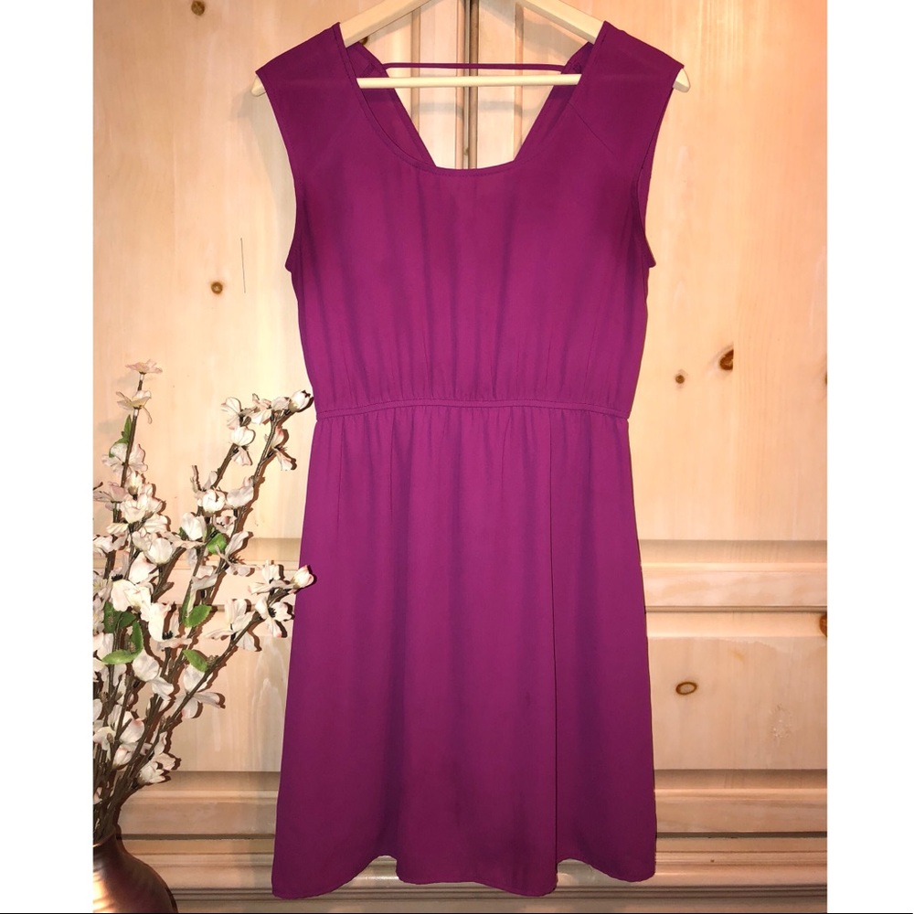 Simple and Pretty Magenta Dress